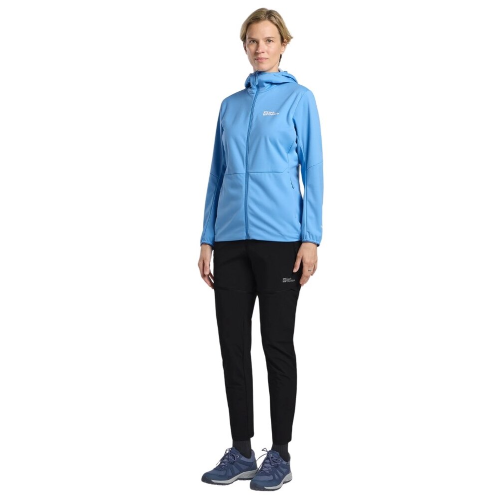 Jack Wolfskin Feldberg Hoody Mid Blue Softshell Jas Dames
