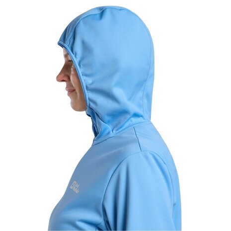 Jack Wolfskin Feldberg Hoody Mid Blue Softshell Jas Dames