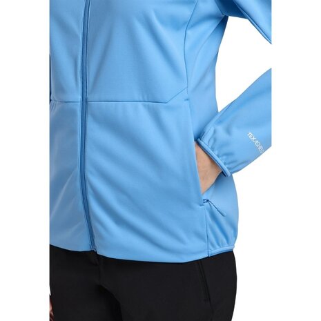 Jack Wolfskin Feldberg Hoody Mid Blue Softshell Jas Dames