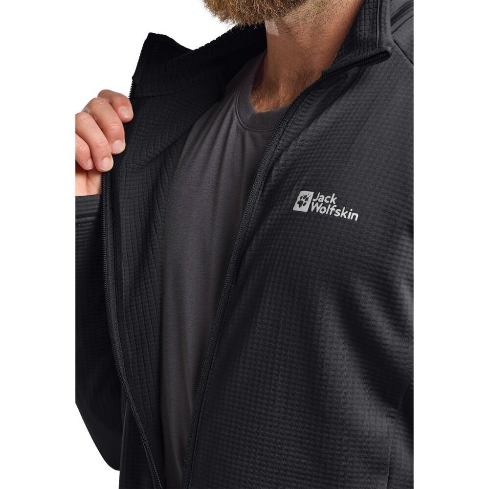 Jack Wolfskin Kolbenberg Full Zip Phantom Fleece Jack Heren Jack Wolfskin Kolbenberg Full Zip Phantom Fleece Jack Heren