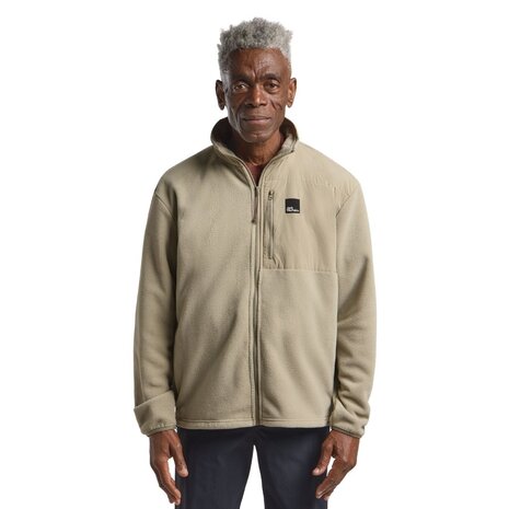 Jack Wolfskin Sumetro Full Zip Stone Fleece Jack Heren Jack Wolfskin Sumetro Full Zip Stone Fleece Jack Heren