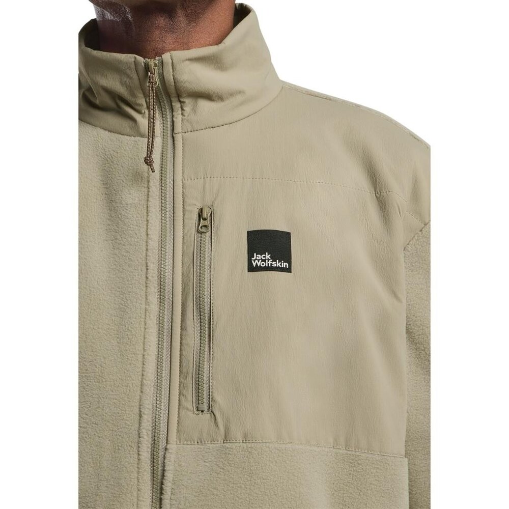 Jack Wolfskin Sumetro Full Zip Stone Fleece Jack Heren Jack Wolfskin Sumetro Full Zip Stone Fleece Jack Heren