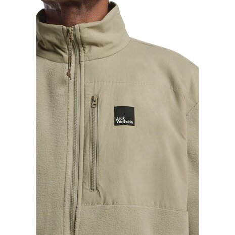 Jack Wolfskin Sumetro Full Zip Stone Fleece Jack Heren Jack Wolfskin Sumetro Full Zip Stone Fleece Jack Heren