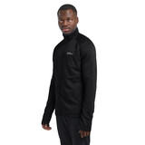 Jack Wolfskin Taiga Full Zip Black Fleece Jack Heren Jack Wolfskin Taiga Full Zip Black Fleece Jack Heren