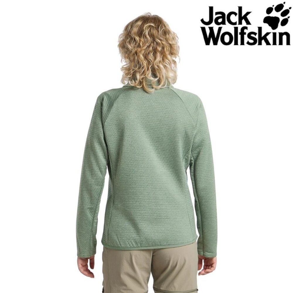 Jack Wolfskin Taiga Full Zip Eucalyptus Fleece Jack Dames Jack Wolfskin Taiga Full Zip Eucalyptus Fleece Jack Dames
