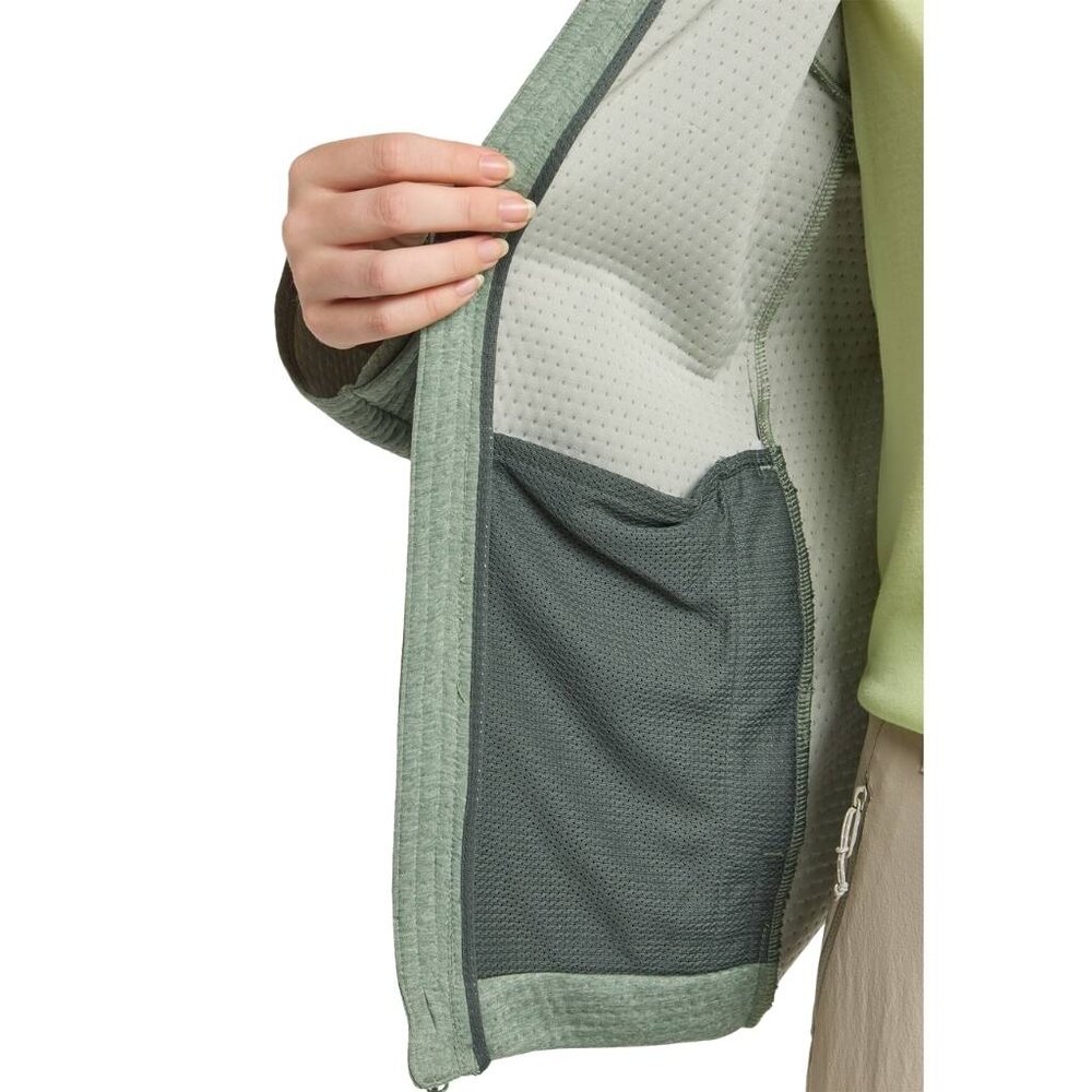 Jack Wolfskin Taiga Full Zip Eucalyptus Fleece Jack Dames Jack Wolfskin Taiga Full Zip Eucalyptus Fleece Jack Dames