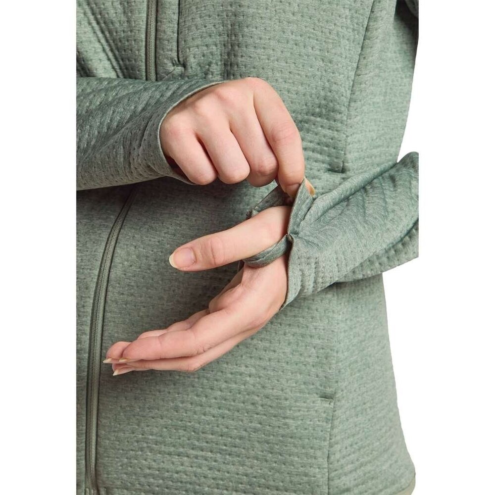 Jack Wolfskin Taiga Full Zip Eucalyptus Fleece Jack Dames Jack Wolfskin Taiga Full Zip Eucalyptus Fleece Jack Dames