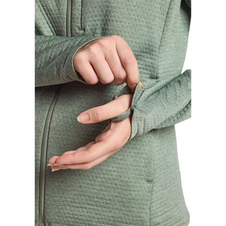 Jack Wolfskin Taiga Full Zip Eucalyptus Fleece Jack Dames Jack Wolfskin Taiga Full Zip Eucalyptus Fleece Jack Dames