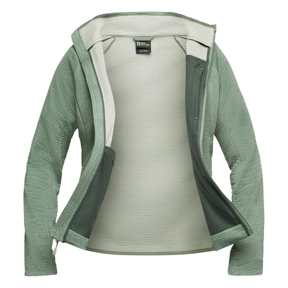 Jack Wolfskin Taiga Full Zip Eucalyptus Fleece Jack Dames Jack Wolfskin Taiga Full Zip Eucalyptus Fleece Jack Dames