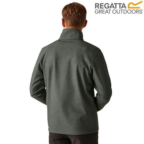 Regatta Cera V Seal Grey Marl Softshell Jas Heren Regatta Cera V Seal Grey Marl Softshell Jas Heren