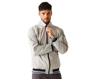 Regatta Shorebay III Silver Grey Linear Stripe Zomerjas Heren Regatta Shorebay III Silver Grey Linear Stripe Zomerjas Heren