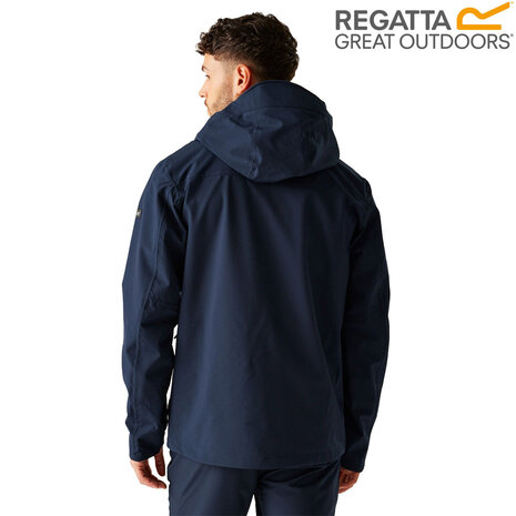 Regatta Birchdale II Navy Tangerine Tango Outdoorjas Heren