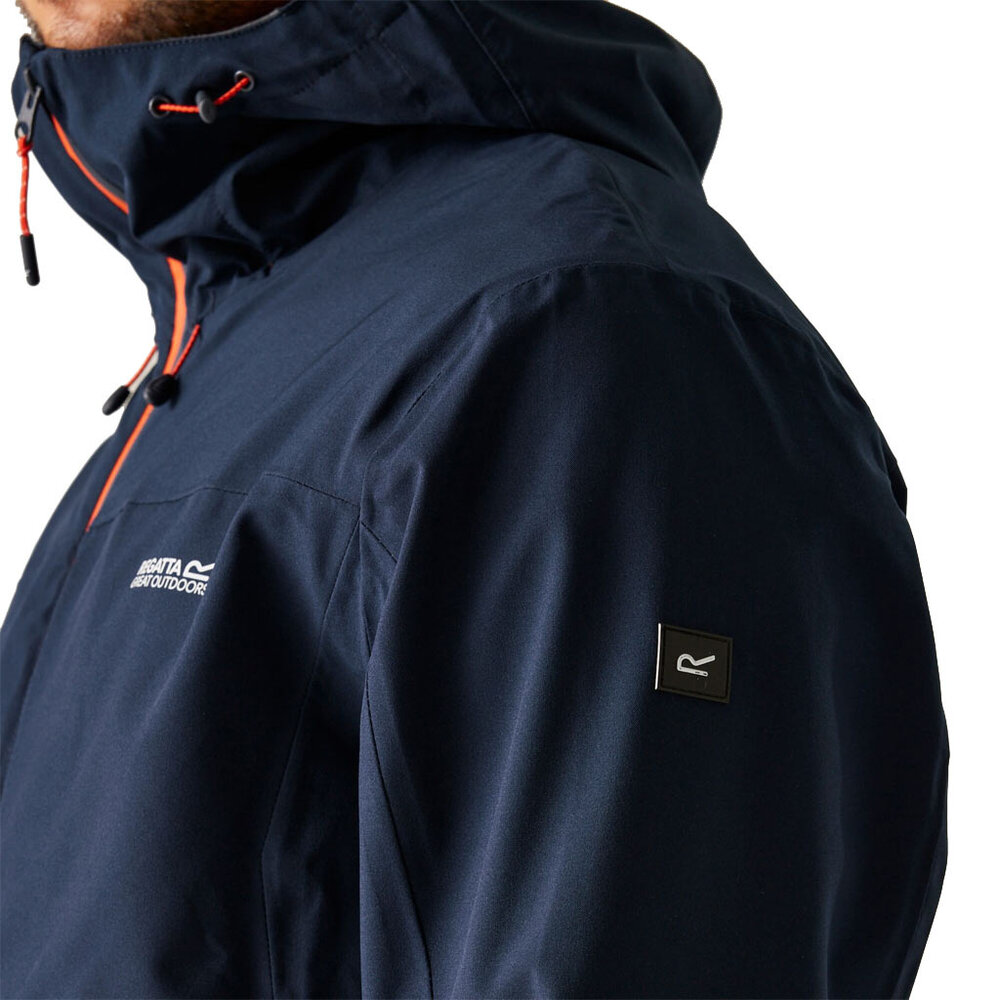 Regatta Birchdale II Navy Tangerine Tango Outdoorjas Heren