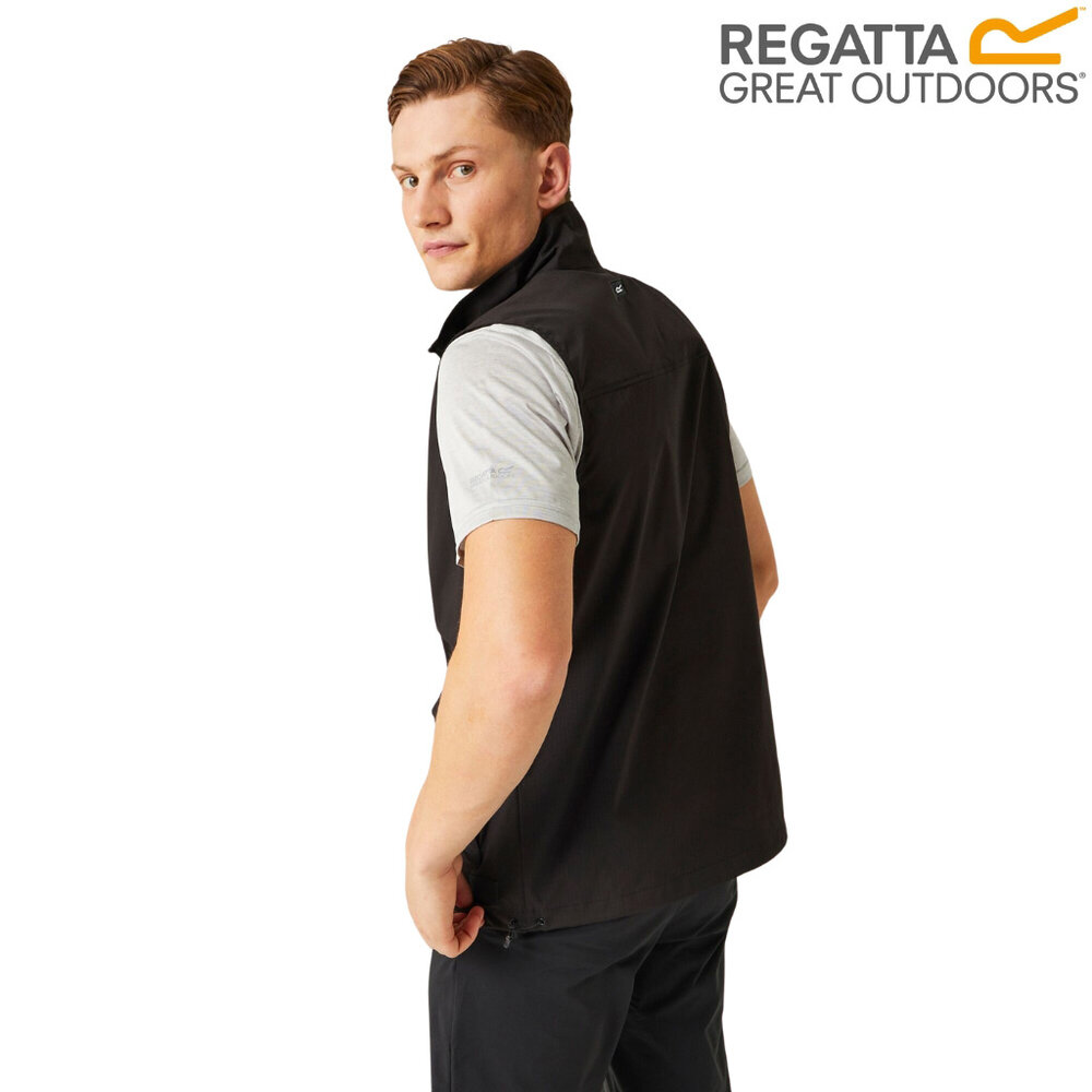 Regatta Travel Light Packaway Black Bodywarmer Heren