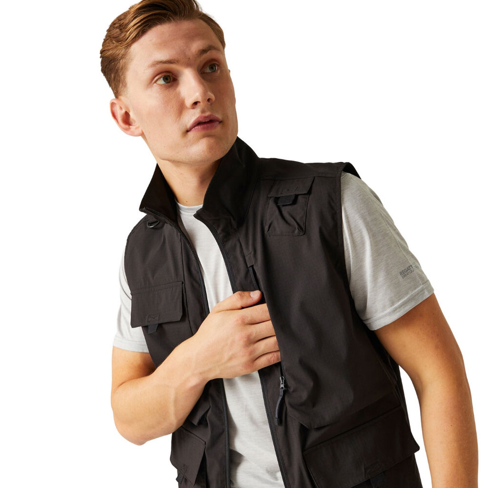 Regatta Travel Light Packaway Black Bodywarmer Heren