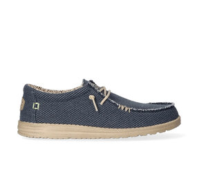 Hey Dude Wally Braided Blue Night Instappers Heren Hey Dude Wally Braided Blue Night Instappers Heren