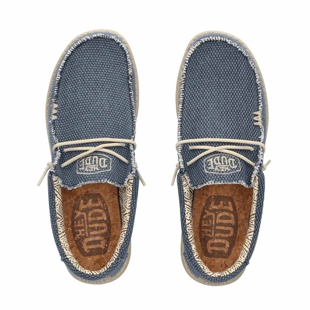 Hey Dude Wally Braided Blue Night Instappers Heren Hey Dude Wally Braided Blue Night Instappers Heren