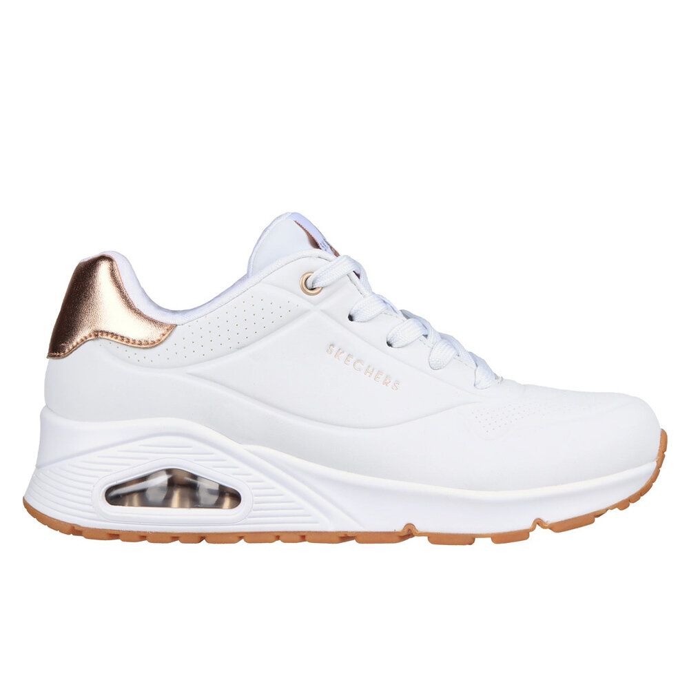 Skechers Uno Golden Air White Wandelsneakers Dames Skechers Uno Golden Air White Wandelsneakers Dames