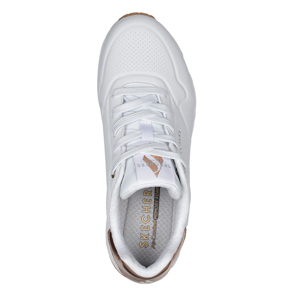 Skechers Uno Golden Air White Wandelsneakers Dames Skechers Uno Golden Air White Wandelsneakers Dames