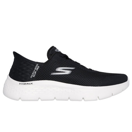 Skechers Go Walk Flex Grand Entry Black White Wandelsneakers Dames Skechers Go Walk Flex Grand Entry Black White Wandelsneakers Dames