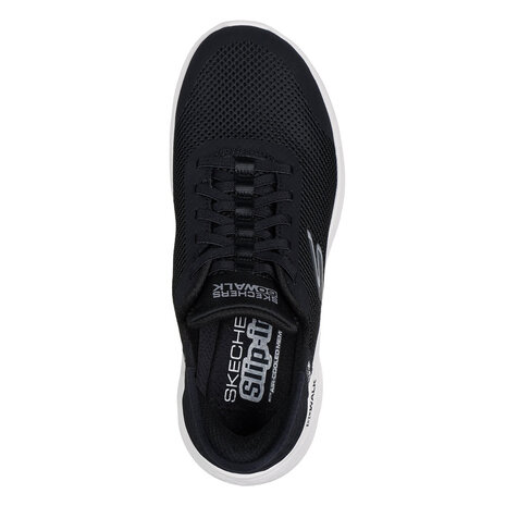 Skechers Go Walk Flex Grand Entry Black White Wandelsneakers Dames Skechers Go Walk Flex Grand Entry Black White Wandelsneakers Dames