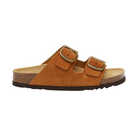 Scholl Josephine Suede Cognac Sandalen Dames Scholl Josephine Suede Cognac Sandalen Dames
