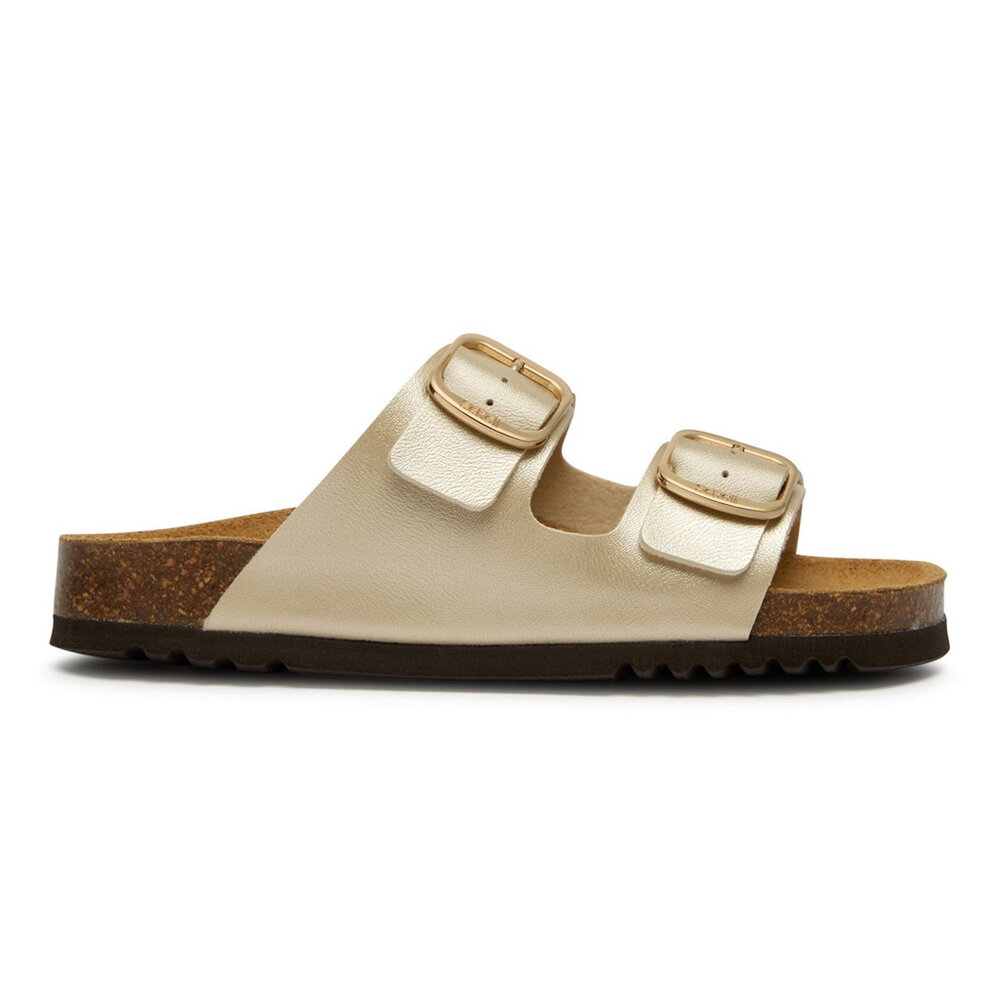 Scholl Josephine Metal Synthetic Light Gold Sandalen Dames Scholl Josephine Metal Synthetic Light Gold Sandalen Dames