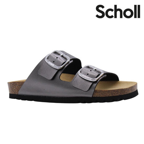 Scholl Josephine Syn Antracite Sandalen Dames Scholl Josephine Syn Antracite Sandalen Dames