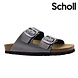 Scholl Josephine Syn Antracite Sandalen Dames Scholl Josephine Syn Antracite Sandalen Dames
