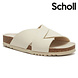 Scholl Vivian Syn Leather Beige Slippers Dames Scholl Vivian Syn Leather Beige Slippers Dames