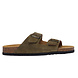 Scholl Julien Suede Khaki Sandalen Heren Scholl Julien Suede Khaki Sandalen Heren