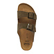 Scholl Julien Suede Khaki Sandalen Heren Scholl Julien Suede Khaki Sandalen Heren
