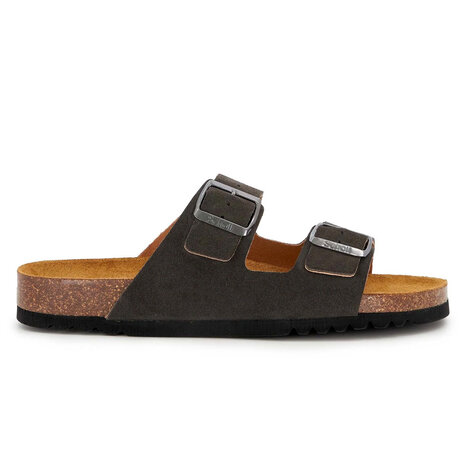 Scholl Julien Suede Grigio Grijs Sandalen Heren Scholl Julien Suede Grigio Grijs Sandalen Heren