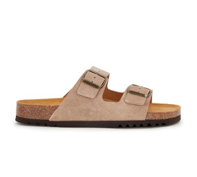 Scholl Julien Suede Beige Sandalen Heren Scholl Julien Suede Beige Sandalen Heren