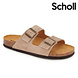 Scholl Julien Suede Beige Sandalen Heren Scholl Julien Suede Beige Sandalen Heren