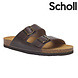 Scholl Julien Leather Caffe Sandalen Heren Scholl Julien Leather Caffe Sandalen Heren