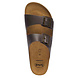 Scholl Julien Leather Caffe Sandalen Heren Scholl Julien Leather Caffe Sandalen Heren
