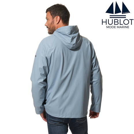 Hublot Proue Lichtblauw Regenjas met Capuchon Hublot Proue Lichtblauw Regenjas met Capuchon