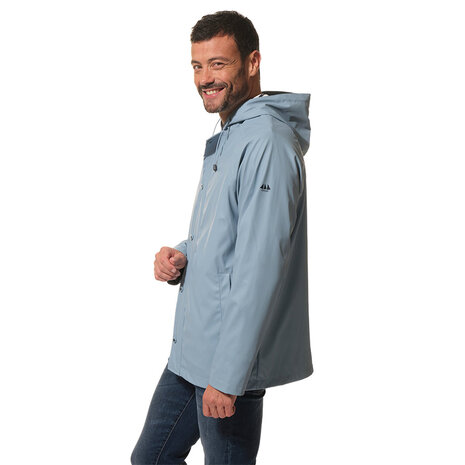 Hublot Proue Lichtblauw Regenjas met Capuchon Hublot Proue Lichtblauw Regenjas met Capuchon
