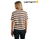 Carhartt Tencel Fiber Loose Fit Barnwood Stripe T-Shirt Dames Carhartt Tencel Fiber Loose Fit Barnwood Stripe T-Shirt Dames