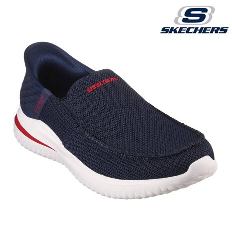 Skechers Slip Ins Delson 3.0 Cabrino Navy Wandelsneakers Heren Skechers Slip Ins Delson 3.0 Cabrino Navy Wandelsneakers Heren