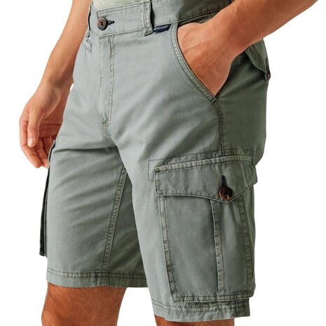 Regatta Shorebay II Storm Grey Cargo Shorts Heren Regatta Shorebay II Storm Grey Cargo Shorts Heren