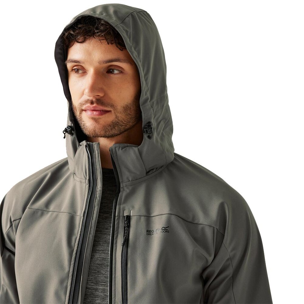 Regatta Arana Waterproof Treetop Black Softshell Jas Heren Regatta Arana Waterproof Treetop Black Softshell Jas Heren