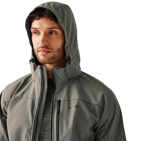 Regatta Arana Waterproof Treetop Black Softshell Jas Heren Regatta Arana Waterproof Treetop Black Softshell Jas Heren
