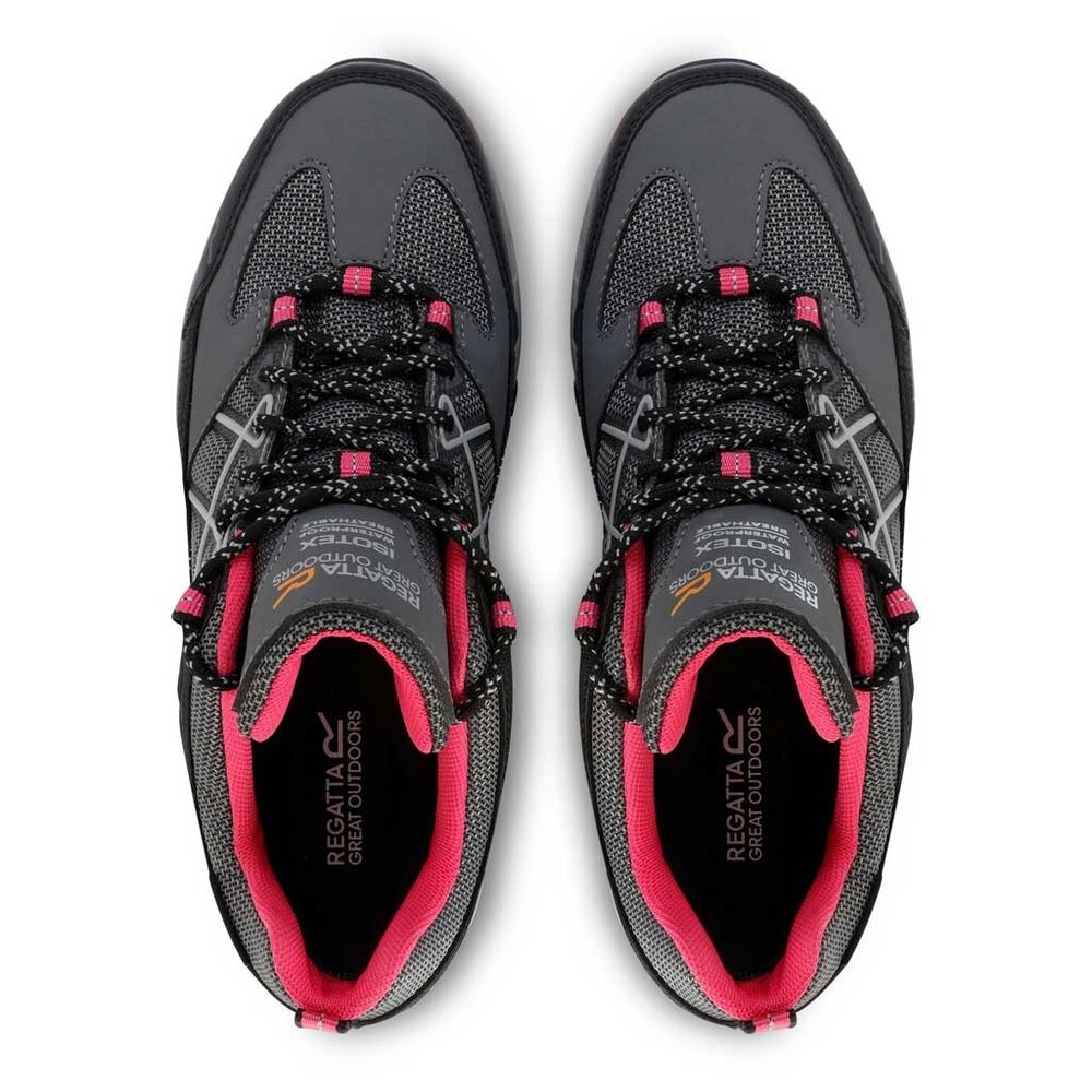 Regatta Samaris Low Isotex Dark Steel Pink Potion Wandelschoenen Dames Regatta Samaris Low Isotex Dark Steel Pink Potion Wandelschoenen Dames