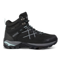 Regatta Samaris Mid Isotex Black Bleached Aqua Wandelschoenen Dames