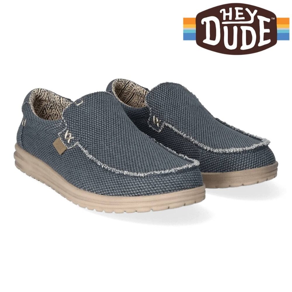 Hey Dude Mikka Braided Deep Blue Instappers Heren Hey Dude Mikka Braided Deep Blue Instappers Heren