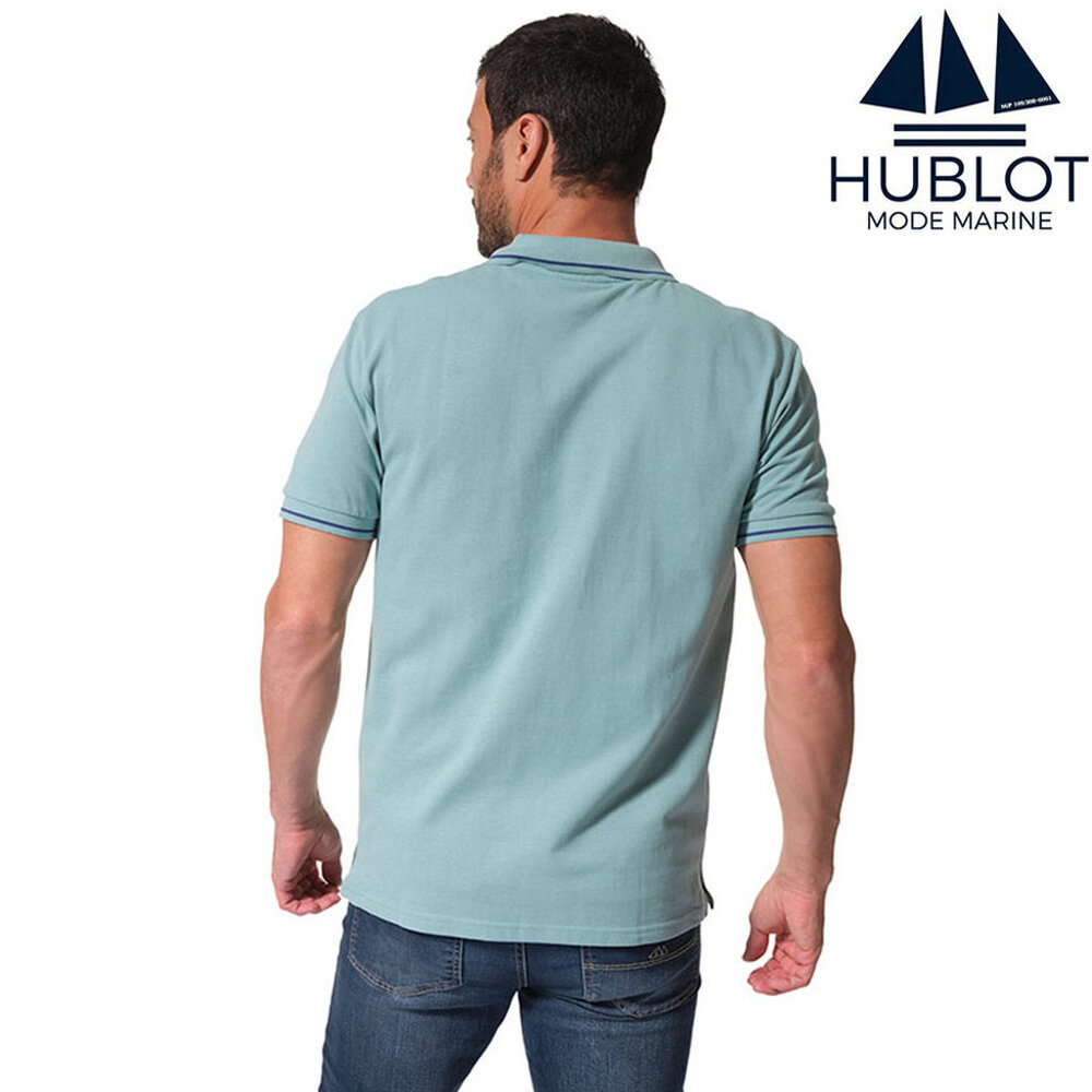 Hublot Canillo Shortsleeve Pique Lichtblauw Polo Heren