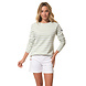 Hublot Cordage Maritiem Gestreept Ice Mint Longsleeve Shirt Dames Hublot Cordage Maritiem Gestreept Ice Mint Longsleeve Shirt Dames