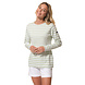 Hublot Cordage Maritiem Gestreept Ice Mint Longsleeve Shirt Dames Hublot Cordage Maritiem Gestreept Ice Mint Longsleeve Shirt Dames